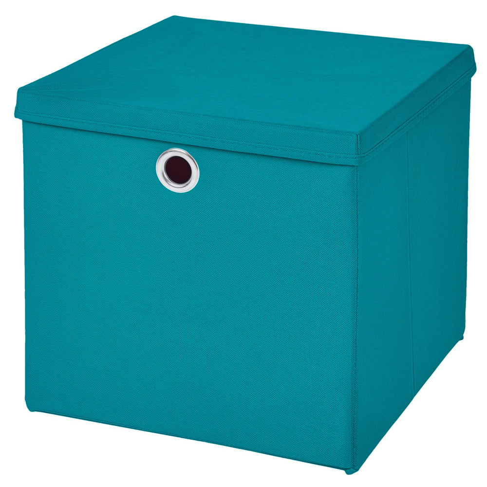 CM3 1 Stück Gelb Faltbox 28 x 28 x 28 cm Aufbewahrungsbox faltbar mit Deckel