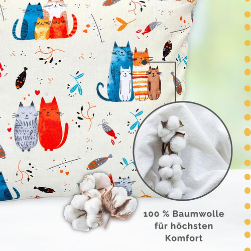 Kissenbezug 40x40 cm Baumwolle Zierkissenbezug mit Verstecktem Reißverschluss, Kopfkissenbezug, Kissenhülle, Sofakissenbezüge, Dekokissenbezüge für Wohnzimmer Sofa Couch Schlafzimmer