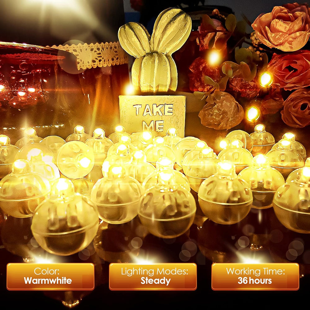 Yizhet LED Ballons Lichter, 60 Mini LED, Warmweiß