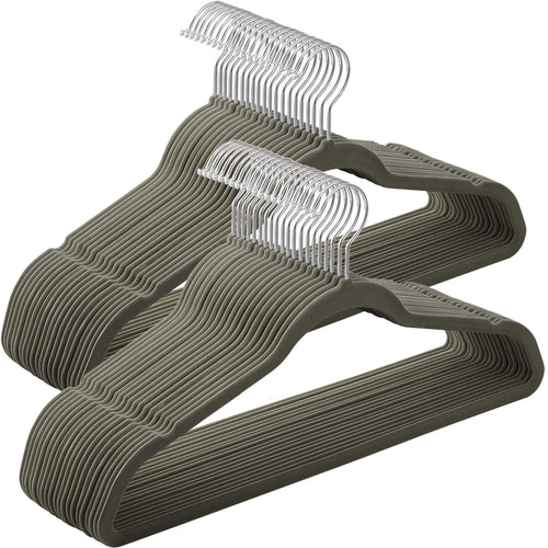 SONGMICS Kleiderbügel Samt, 20er Set, 42 cm breit, dünn, gut belastbar