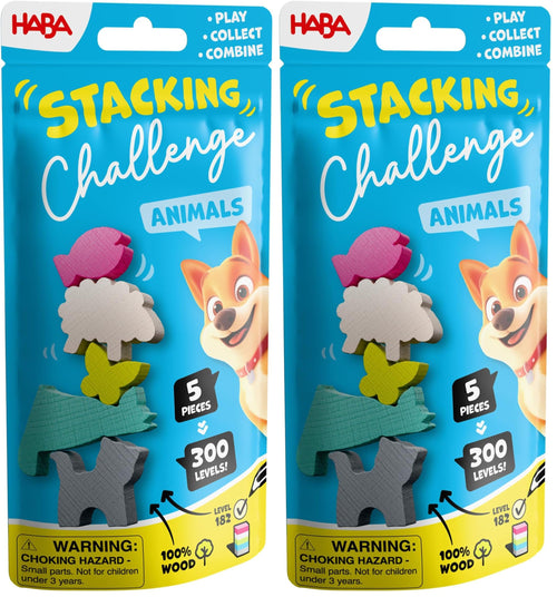 HABA Stacking Challenge Animals - Geschicklichkeitsspiel & Stapelspiel ab 6
