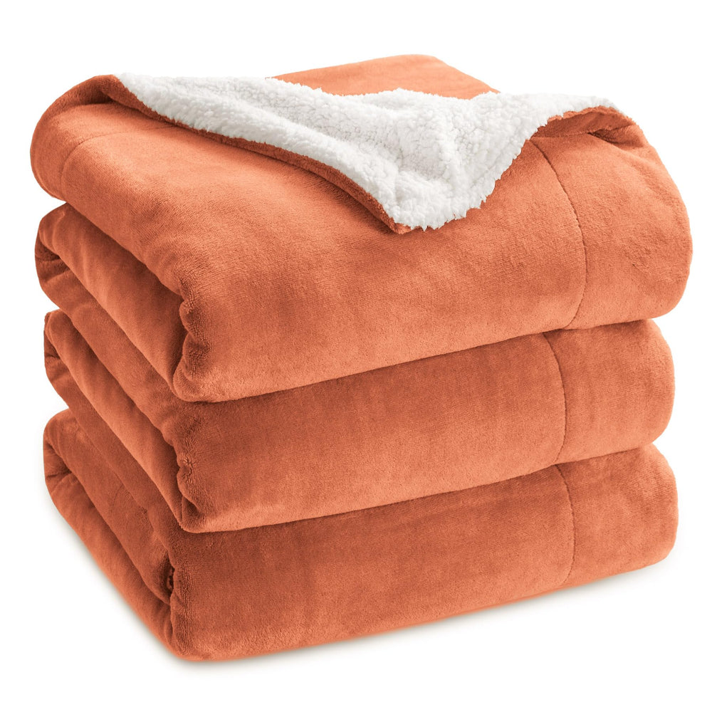 BEDSURE Sherpa Kuscheldecke Flauschig 150x200 - Sofadecke, Grau