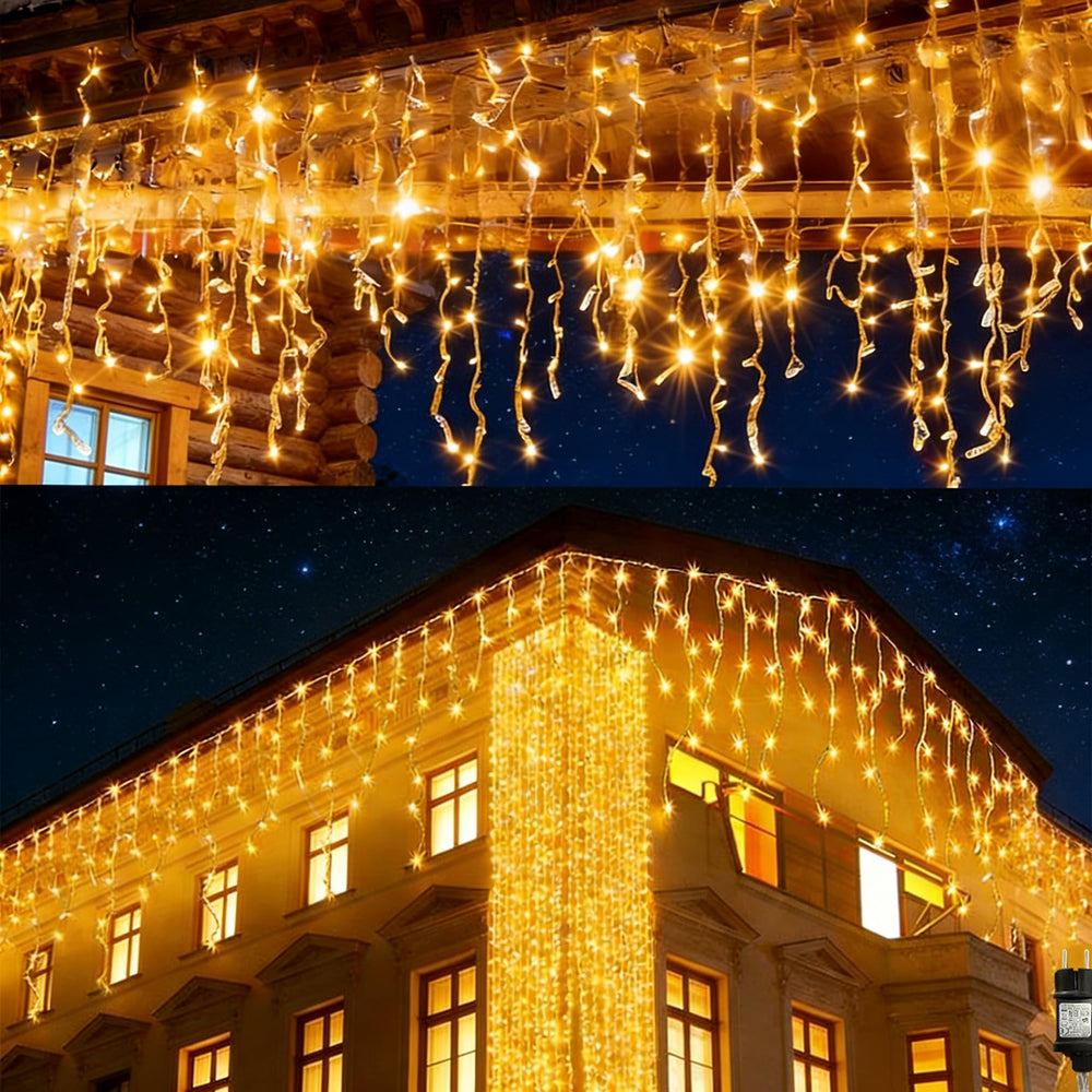 Lichterkette mit Batterien, 10 Stück, 1 m, 10 LEDs, IP44, wasserdicht, Miniatur, dekorativ, batteriebetrieben, für Weihnachten, Gartenparty im Innenbereich (warmweiß)