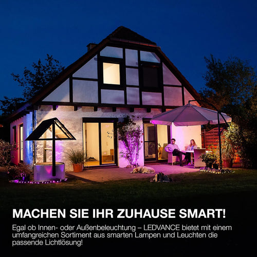 LEDVANCE Smarte LED-Lampe mit WiFi Technologie, Sockel E27, Dimmbar, Warmweiß (2700 K), ersetzt Glühlampen mit 100 W, SMART+ WiFi Classic Dimmable, 1er-Pack