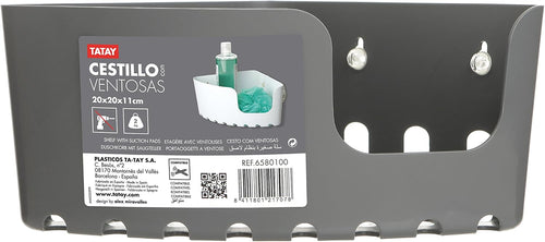 TATAY Duschablage Standard Tragkraft 2 kg Duschregal Ohne Bohren Ecke