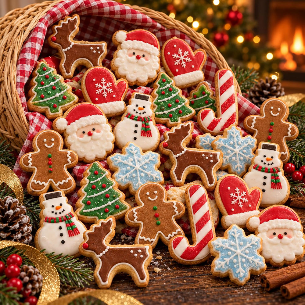 Set mit 10 Ausstechformen Weihnachten, Ausstecher weihnachten aus Edelstahl, Weihnachten Ausstechformen für Dekoration Keks/Kuchen/Plätzchen/Gebäck, Keksausstecher Weihnachten 10 Stück