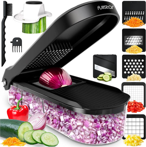 Gemüseschneider und Mandoline mit 6 Klingen