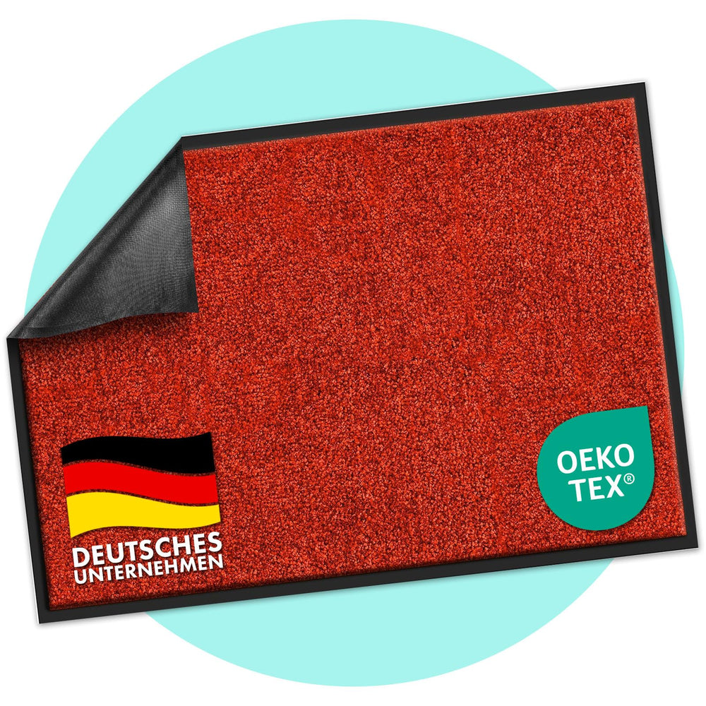 casa pura Schmutzfangmatte Rhine, Fußmatte, Türmatte für Eingangsbereich, Fußabtreter, Türvorleger, Sauberlaufmatte (40x60 cm, Grün)
