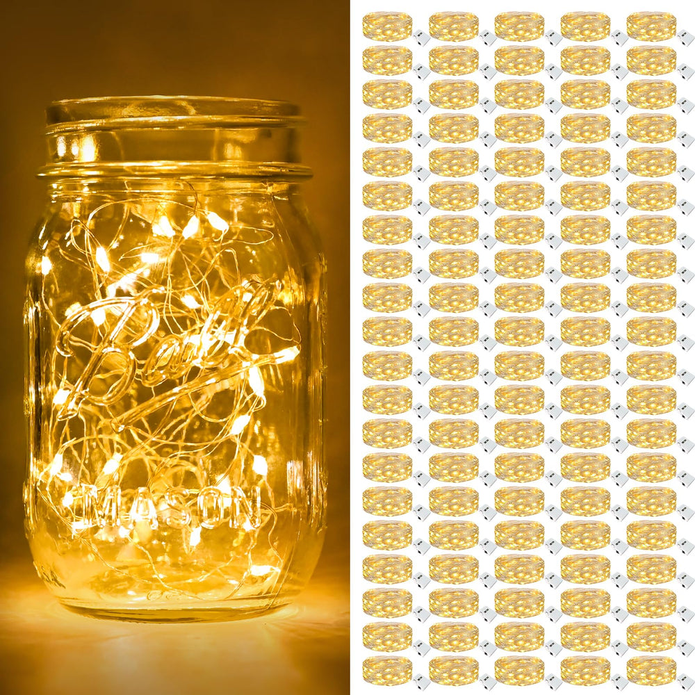 btfarm 12 Stück/3 Modi Lichterkette Batterie, 2M 20 LED Lichterkette Klein