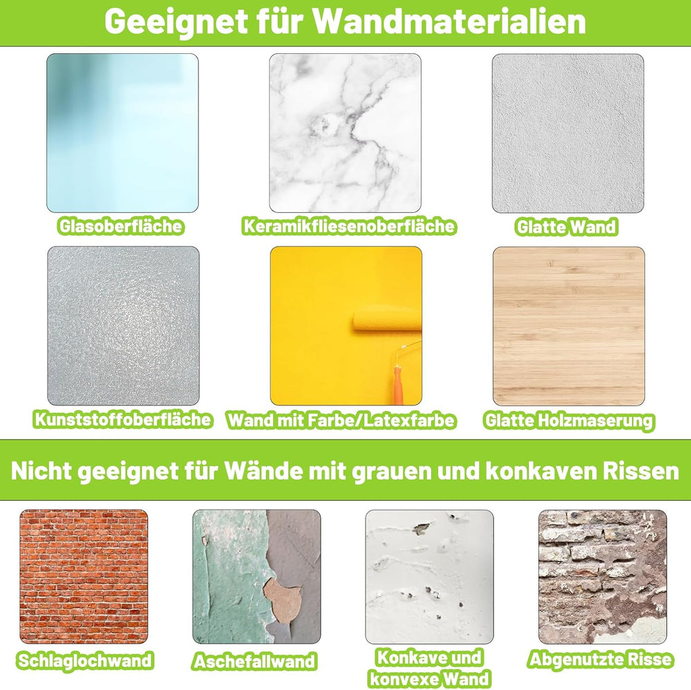 3 Stück Wandaufkleber Pflanzen, 3D Bilder Wandtattoo Wohnzimmer, Selbstklebende Wandsticker mit Blumenmotiv, Wandtattoo Badezimmer für moderne Wanddekoration