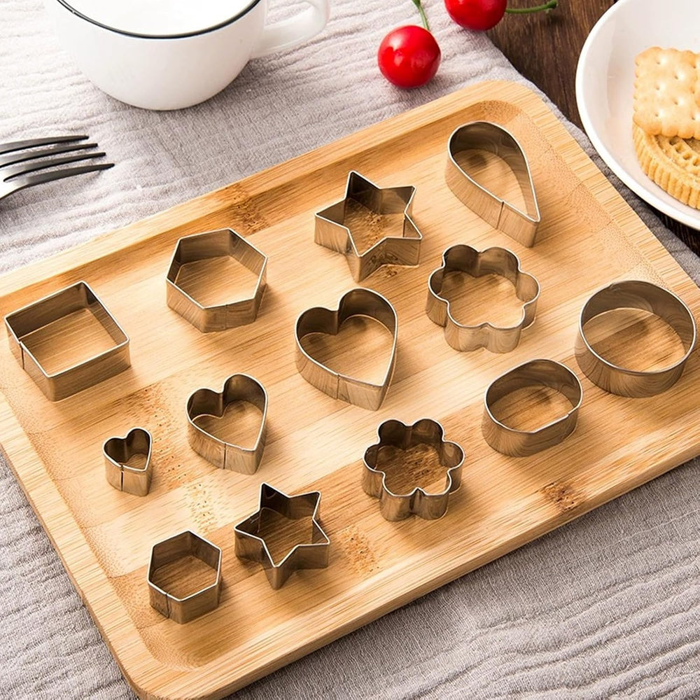 Plätzchen Ausstecher, 30 Stück Plätzchen Ausstecher Mini(Silbrig)