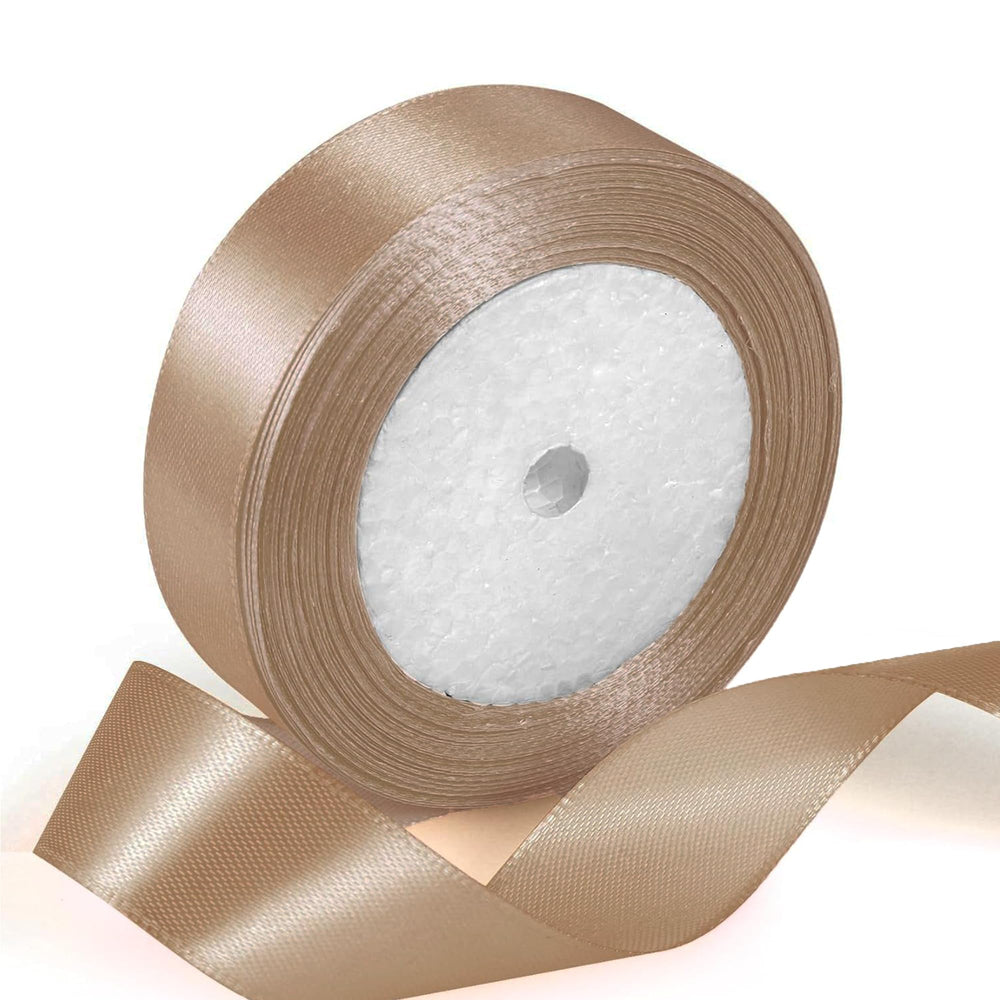 Geschenkband Satinband 22 m x 20 mm Weiß für Geschenkverpackung & Hochzeit
