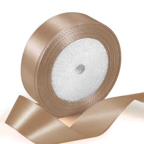 Geschenkband Satinband 22 m x 20 mm Weiß für Geschenkverpackung & Hochzeit