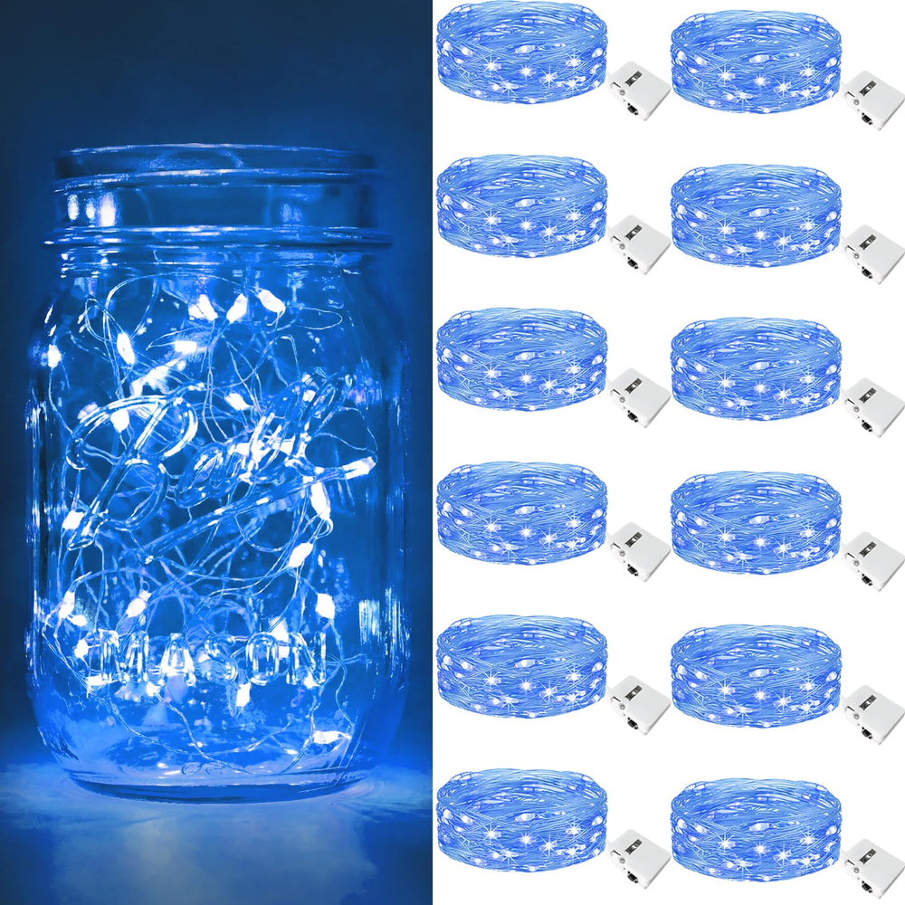 btfarm 12 Stück/3 Modi Lichterkette Batterie, 2M 20 LED Lichterkette Klein