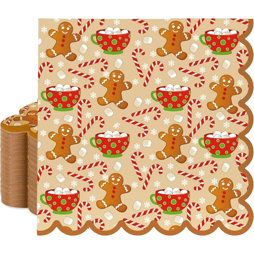 DazzJoy 20 Stück Servietten Weihnachten, 33x33 cm Weihnachten Servietten Schneeflocken, Weihnachtsservietten Tischdeko, Schneeflocken Papierservietten Tischdeko für Frozen, Silvester, Prinzessin Deko