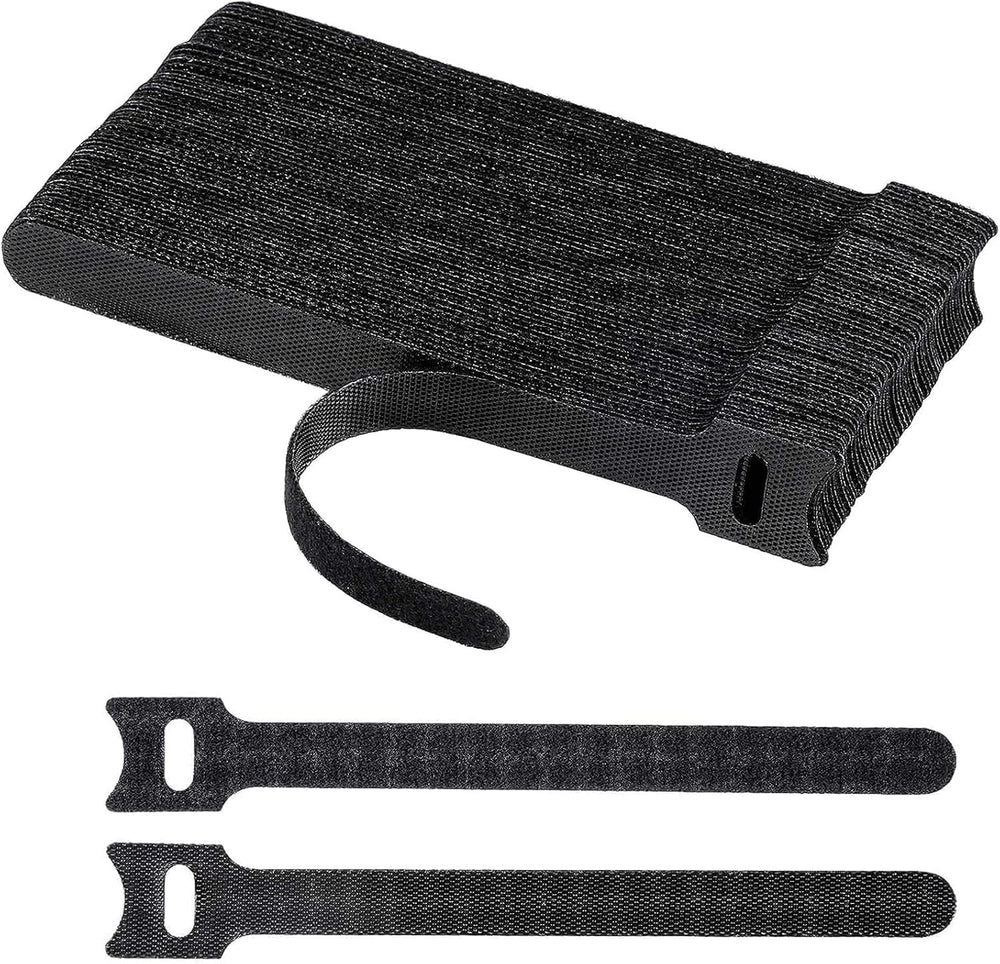 Redreo 60PCS kabelbinder klettband Wiederverwendbare Klett Kabelbinder