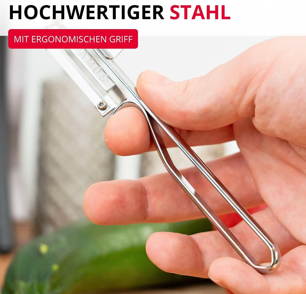 Westmark Sparschäler Famos – mit geschärftem Ausstecher, Made in Germany