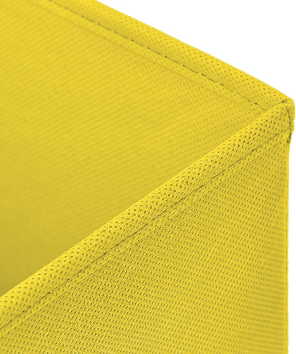 CM3 1 Stück Gelb Faltbox 28 x 28 x 28 cm Aufbewahrungsbox faltbar mit Deckel