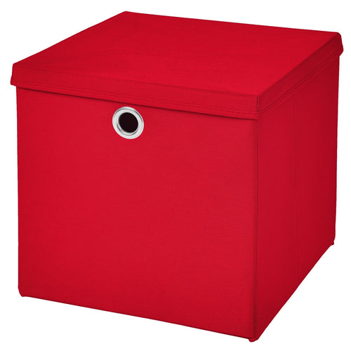CM3 1 Stück Gelb Faltbox 28 x 28 x 28 cm Aufbewahrungsbox faltbar mit Deckel
