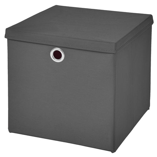 CM3 1 Stück Gelb Faltbox 28 x 28 x 28 cm Aufbewahrungsbox faltbar mit Deckel