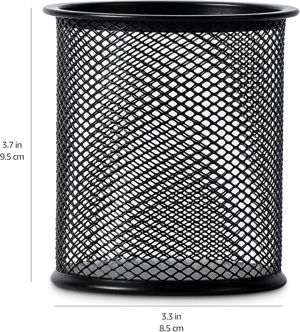 Amazon Basics Stifthalter aus Drahtgeflecht, schwarz