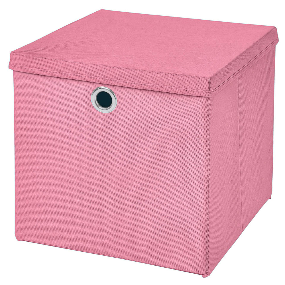 CM3 1 Stück Gelb Faltbox 28 x 28 x 28 cm Aufbewahrungsbox faltbar mit Deckel