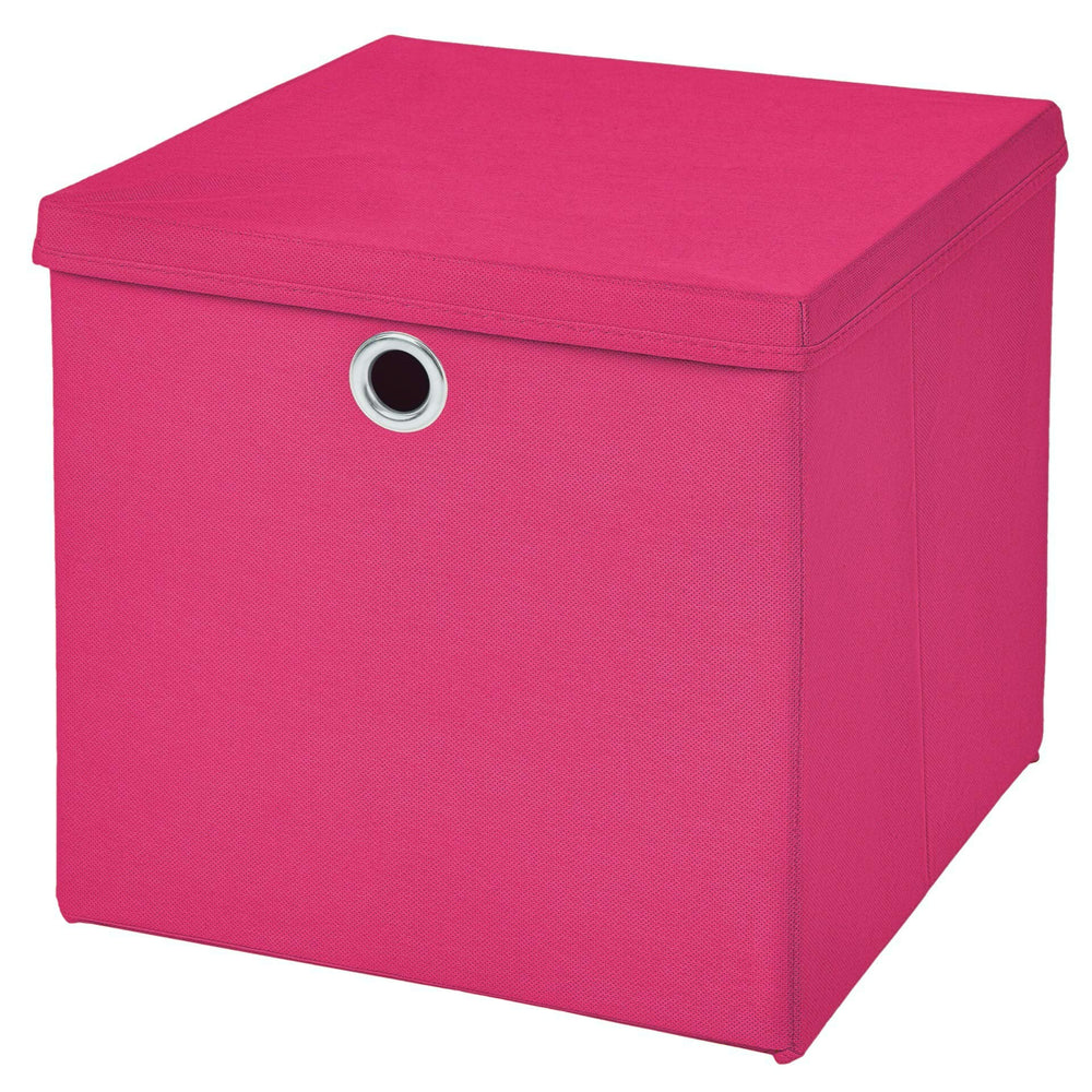 CM3 1 Stück Gelb Faltbox 28 x 28 x 28 cm Aufbewahrungsbox faltbar mit Deckel