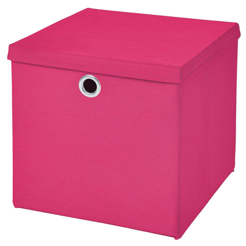 CM3 1 Stück Gelb Faltbox 28 x 28 x 28 cm Aufbewahrungsbox faltbar mit Deckel