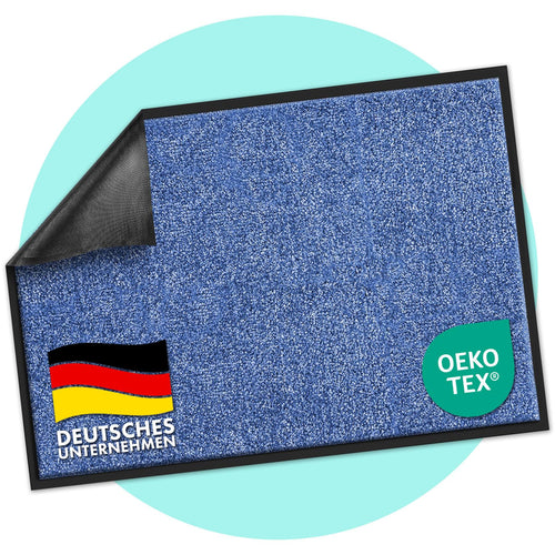 casa pura Schmutzfangmatte Rhine, Fußmatte, Türmatte für Eingangsbereich, Fußabtreter, Türvorleger, Sauberlaufmatte (40x60 cm, Grün)