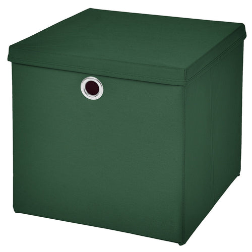 CM3 1 Stück Gelb Faltbox 28 x 28 x 28 cm Aufbewahrungsbox faltbar mit Deckel