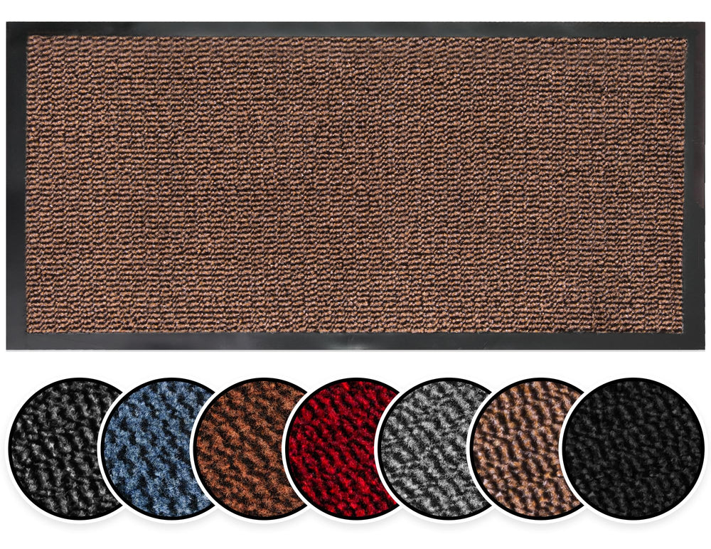 BLADO Waschbare Fußmatten für den Innen- und Außenbereich – rutschfest und strapazierfähig – Stilvoll und groß – Perfekte Staubfänger-Fußmatten (Grau,40cm x 60cm)