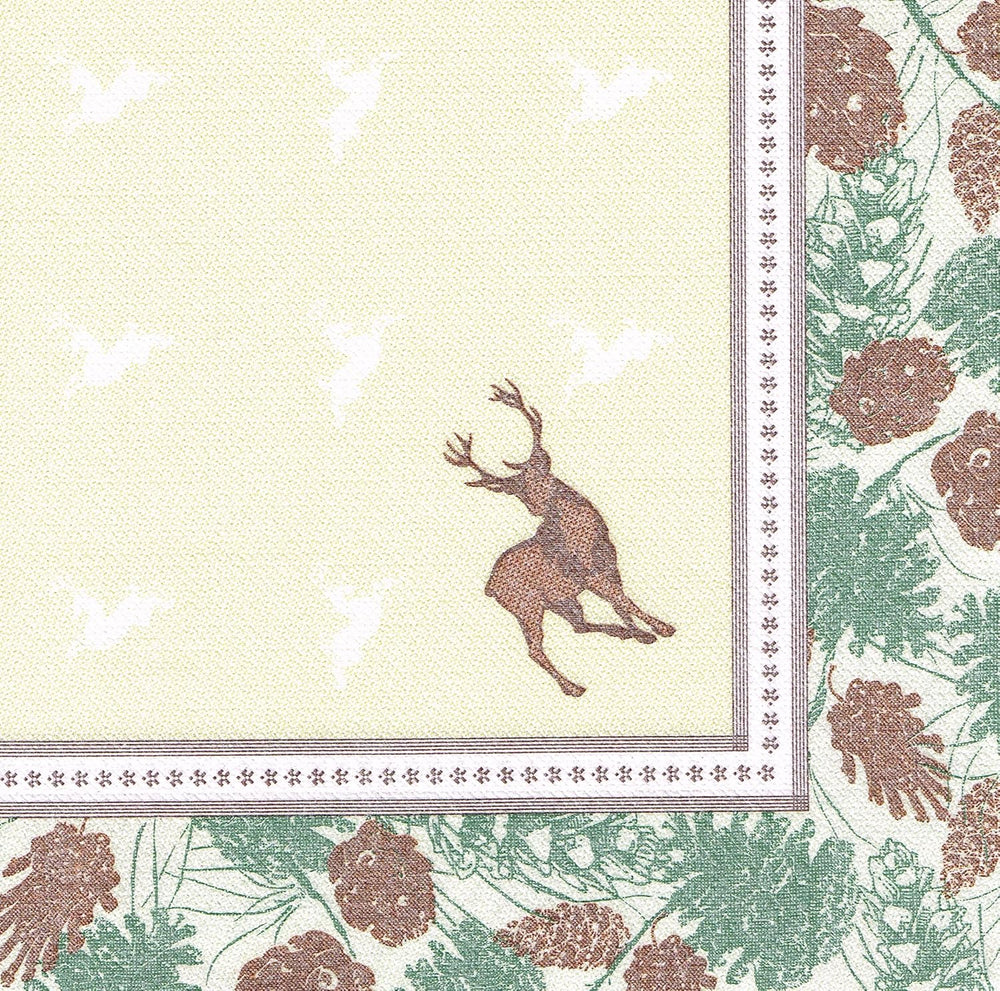 Papstar, 50 Servietten "ROYAL Collection" 1/4-Falz 40 cm x 40 cm "Majestic Deer", #85654